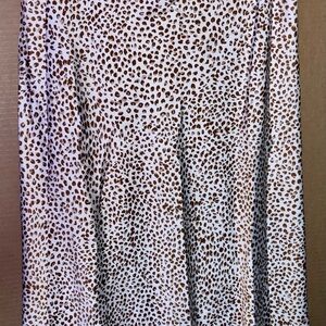 J. Crew Leopard Print A-Line Skirt